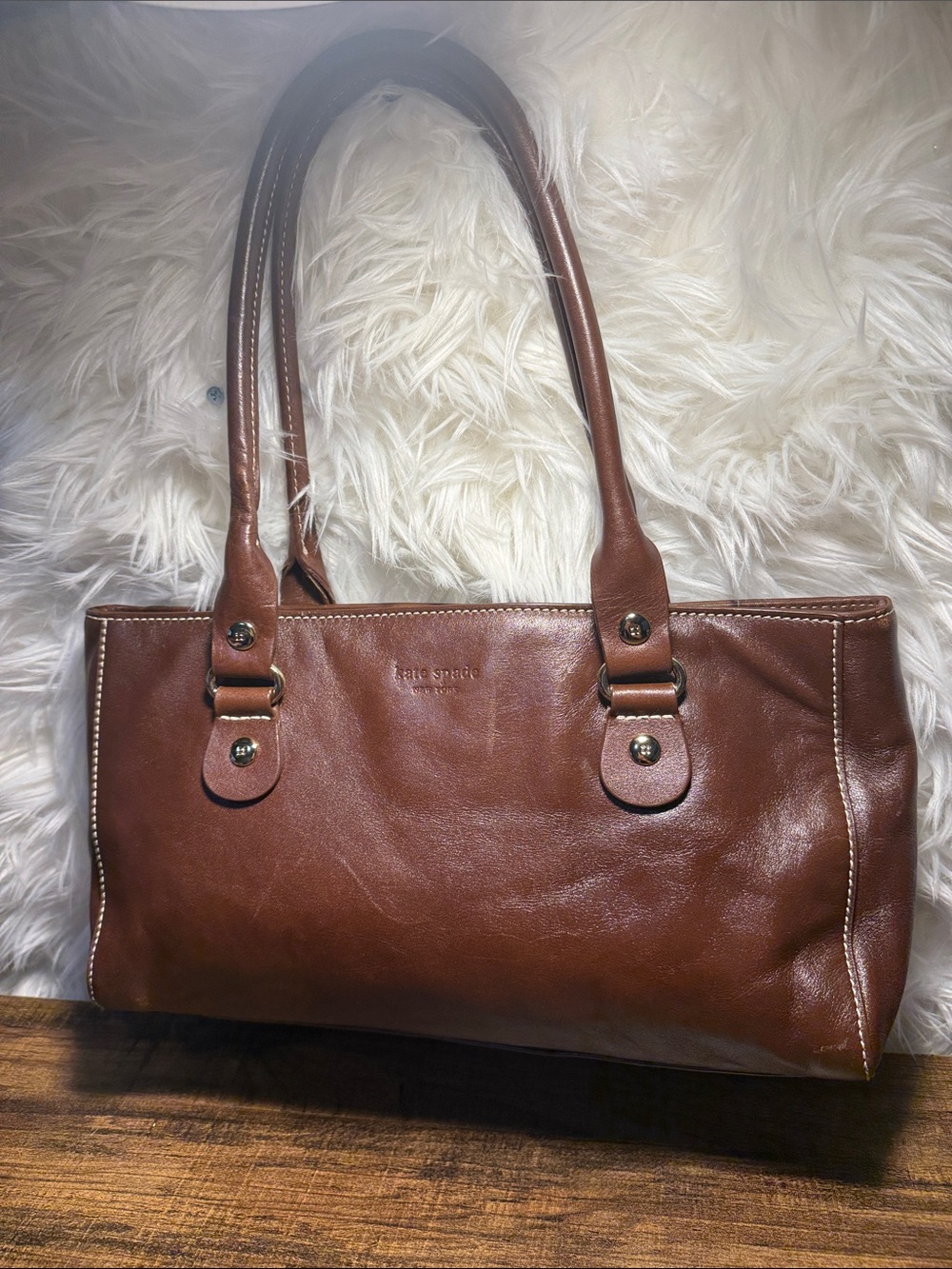 kate spade Brown Leather Shoulder Bag